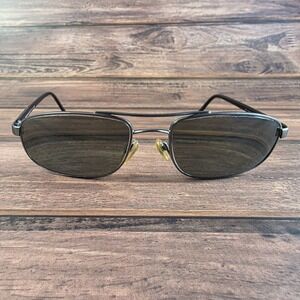 Vintage Sergio Tacchini S.T.1074-S Brown Pilot Sunglasses Italy FRAMES ONLY